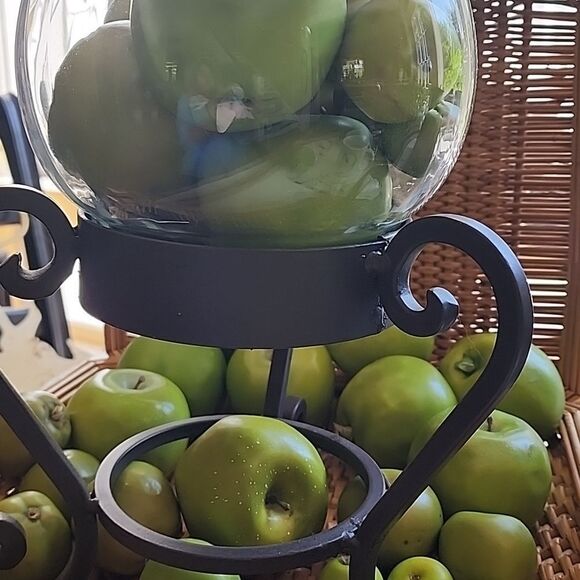 Realistic Green Apple Basket~Vase Filler - Picture 2 of 9